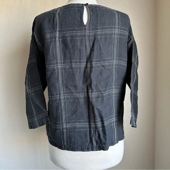 Eileen Fisher Box Organic Linen Sz‎ XS Top - Picture 8 of 10